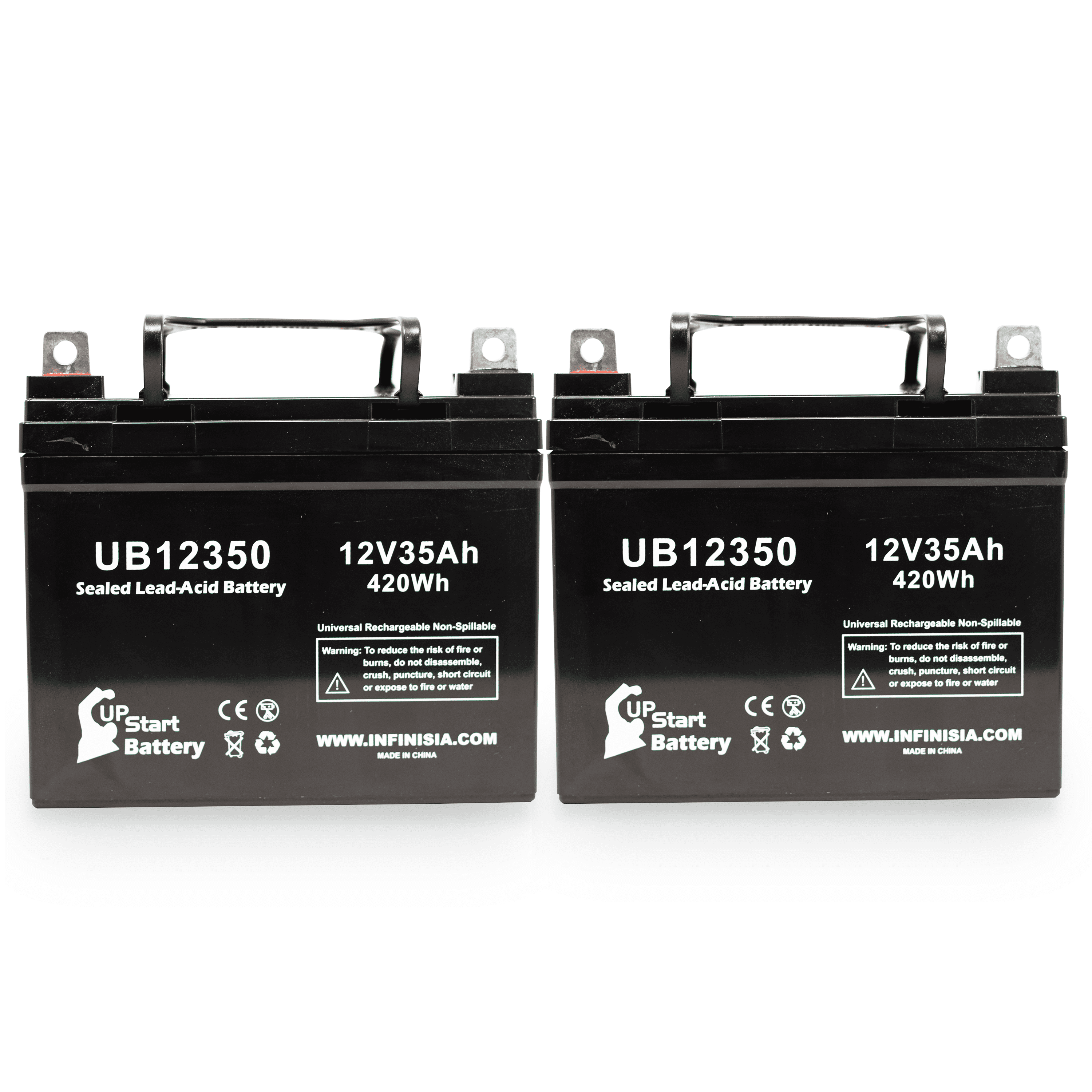 その他 mo 2-pack Kawasaki Teryx Battery UB12350 12V 35Ah Sealed Lead Acid