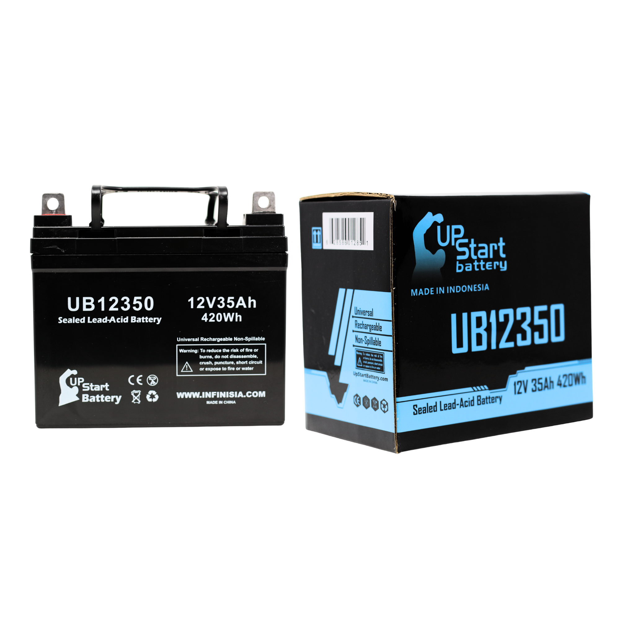 Aタイプ Kawasaki Teryx Battery UB12350 12V 35Ah Sealed Lead Acid SLA